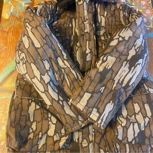 vintage 80s Trebark camo lightweight hoodie - sz Medium hooded grunge outdoors